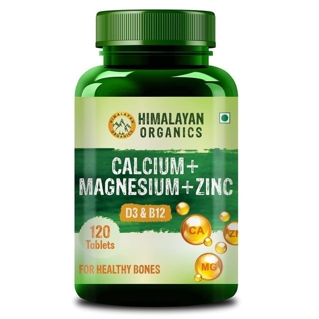 Himalayan Organics  Calcium + Magnesium + Zinc Tablet (120 Tablets) 1