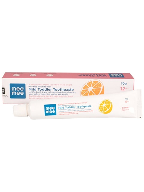 Mee Mee Fluoride-Free Orange Flavor Toothpaste 1