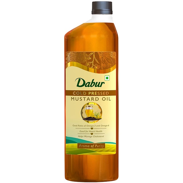 Dabur Cold Pressed Mustard Oil 1