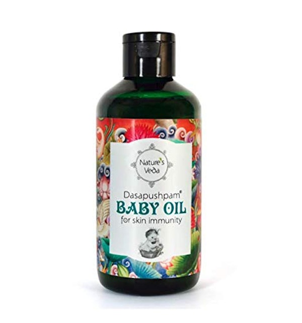 Nature's Veda Dasapushpam Baby Oil 1