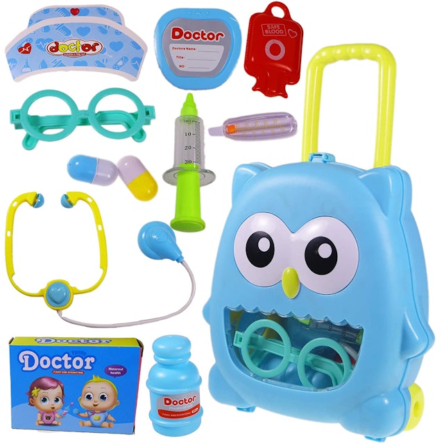 Wishkey Cute Owl Shaped Portable Trolly Suitcase 1
