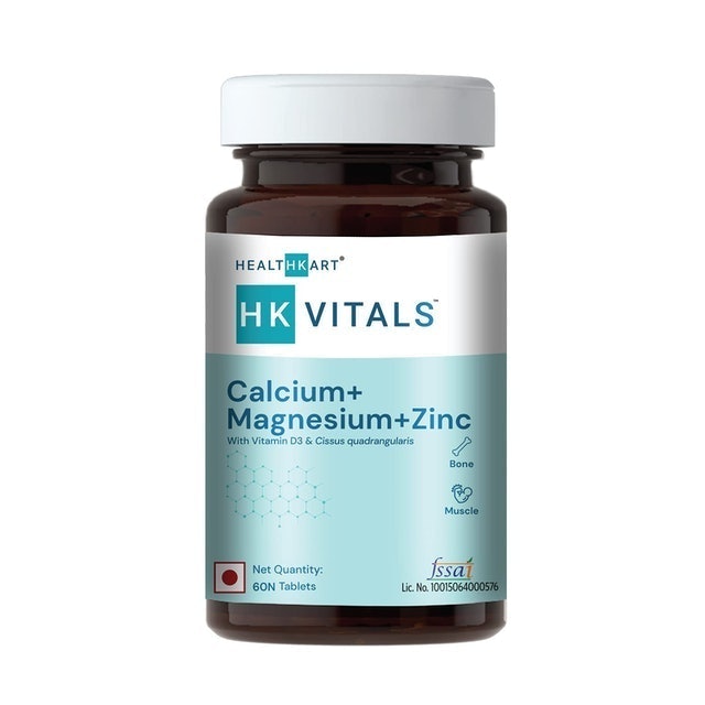HealthKart Calcium Magnesium & Zinc Tablets with Vitamin D3 (60 Tablets) 1
