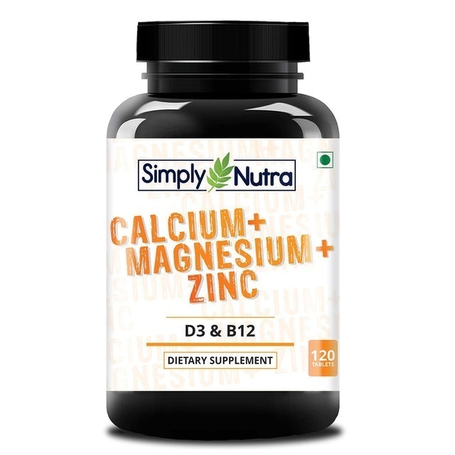 Simply Nutra Calcium + Magnesium + Zinc Tablet (120 Tablets) 1