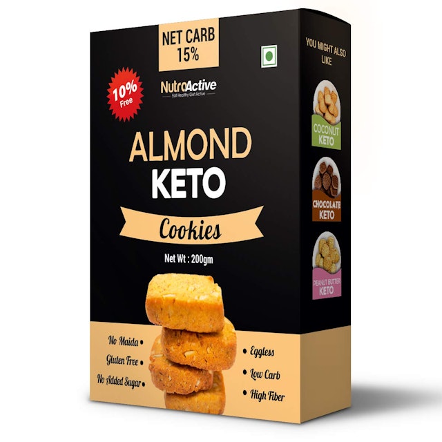 NutroActive Almond Keto Cookies 1