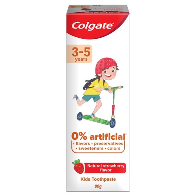 Colgate Toothpaste for Kids (3-5 years), Natural Strawberry Flavour 1