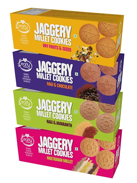 Early Foods Assorted - Ragi, Dry Fruit, Millet & Chocolate Jaggery Cookies 1