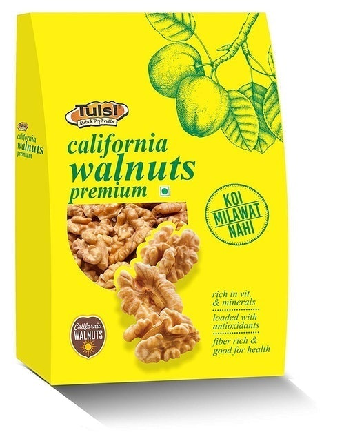 Tulsi  Raw California Walnuts Kernels Premium, 200g 1