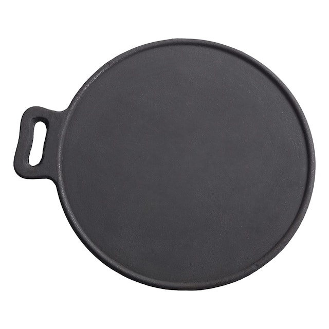 MANNAR CRAFT  Pre-Seasoned Cast Iron Tawa Cookware with Flat Bottom (Black) 1