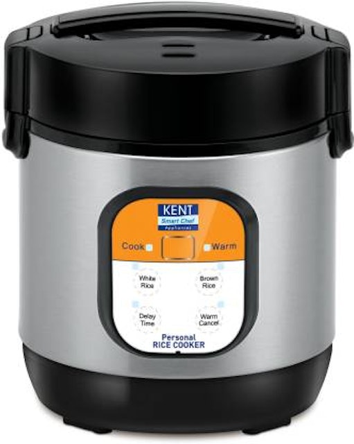 Kent 16019 Personal Electric Rice Cooker  (0.9 L, Black, Grey) 1