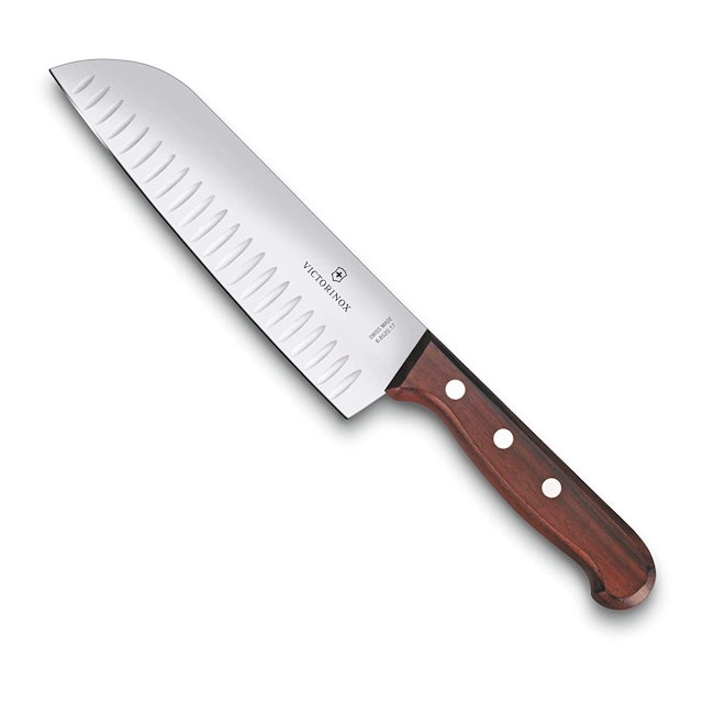 Victorinox Rosewood Stainless Steel Santoku Knife 1