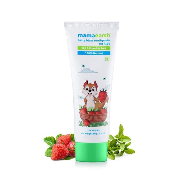Mamaearth 100% Natural Berry Blast Kids Toothpaste 1