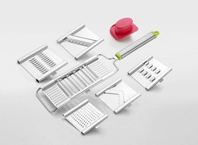 HK Store  Multipurpose 6in1 Stainless Steel Grater and Slicer/Vegetable Cutter 1