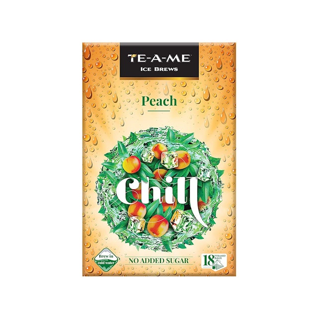 TE-A-ME TE-A-ME Ice Brews Cold Brew Ice Tea, Peach 1