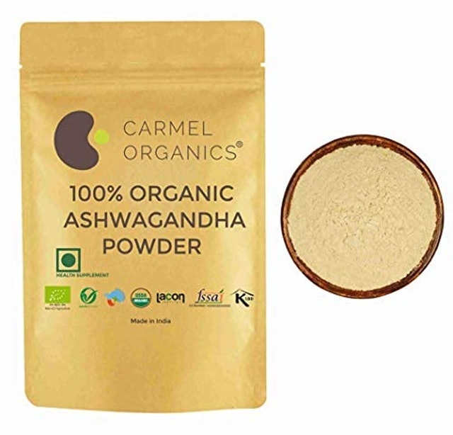 CARMEL ORGANICS 100% Organic Ashwagandha Powder, 100g 1