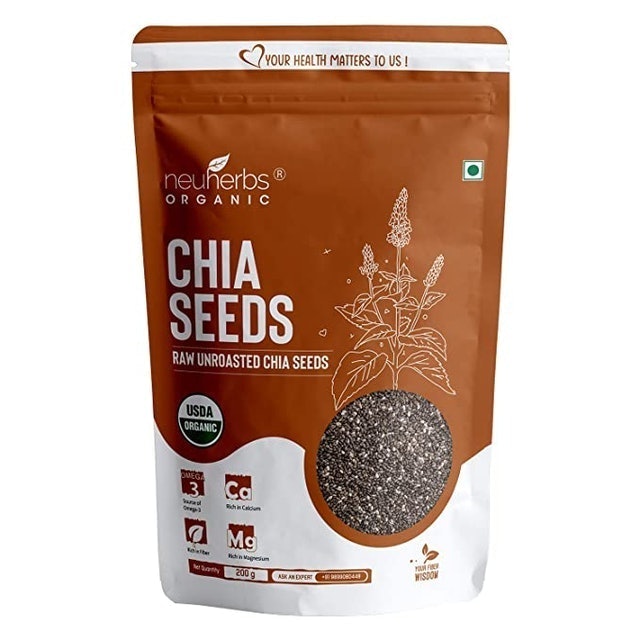 Neuherbs  Raw Unroasted Chia Seeds, 200g 1