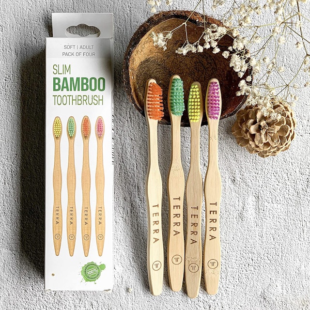 Terrabrush Happy Mouth Happy Earth Slim Bamboo Toothbrushes 1