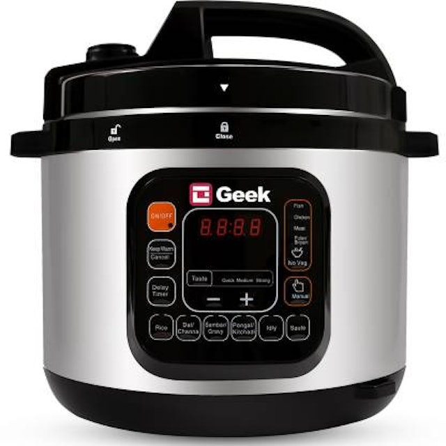 Geek Robocook 11 in 1 Electric Pressure Cooker  (5 L, Black) 1